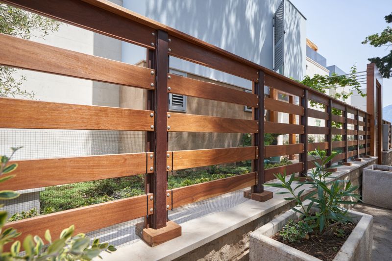 Modern Horizontal Fence