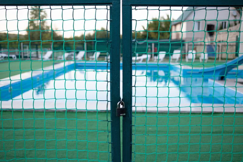Mesh Fence with Secure Gate